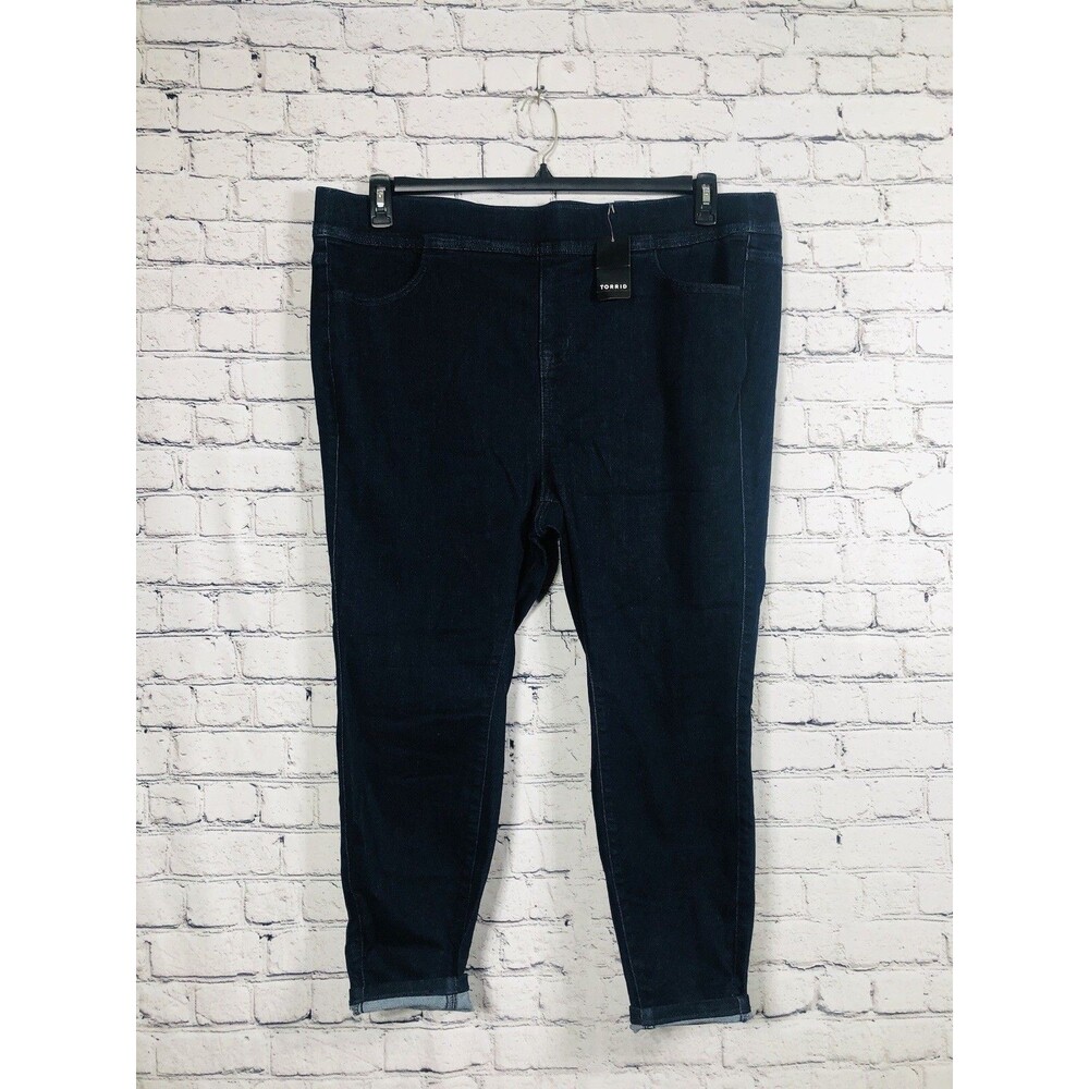 Torrid Women's Lean Jean Super Soft Pull On Jegging Dark Wash Blue Size 3 / 3X